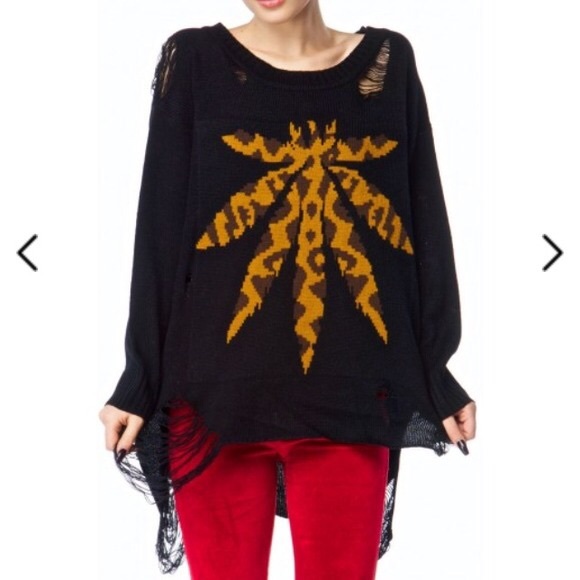 UNIF Sweaters - unif weed sweater